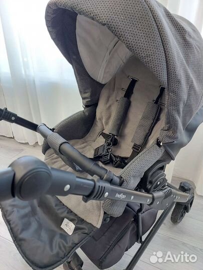 Коляска 2 в 1 indigo эко кожа 3 в 1