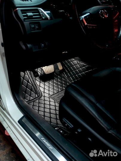 3D коврики из экокожи Toyota Camry