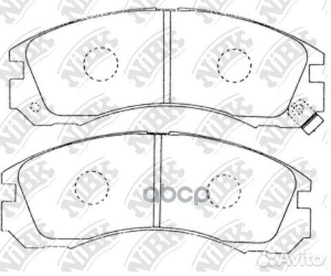 PN3233 nibk Колодки тормозные передние PN3233 NiBK