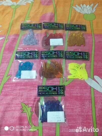 Силиконовые приманки для микроджига