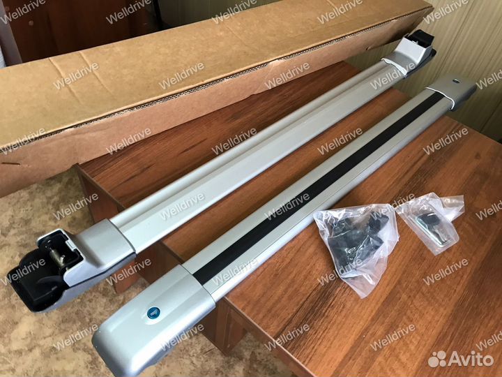 Рейлинги поперечные Toyota Prado 150 серебр тюнинг