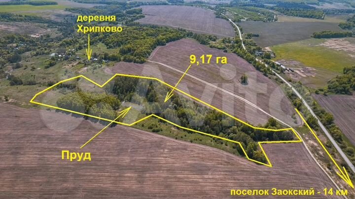 Участок 9,18 га (СНТ, ДНП)