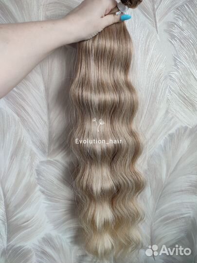 Биопротеиновые волосы на трессе волна 75см 100гр