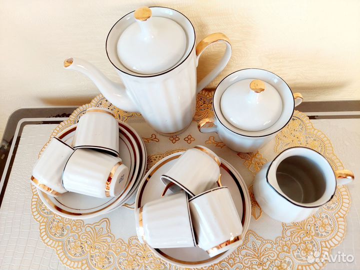 Продаю кофейный сервиз «Подснежник» времен СССР