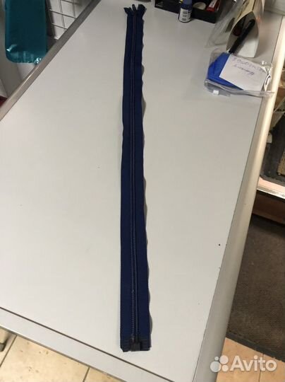 Молния синяя 75см восмерка для. Курток