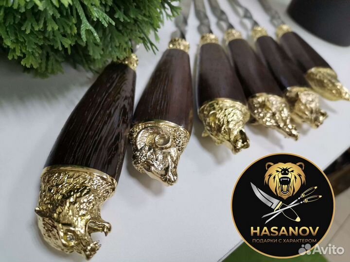 Шампура с головами зверей