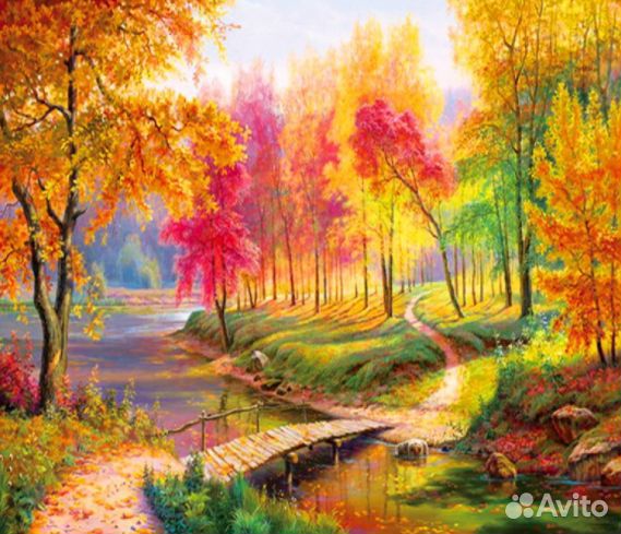 Алмазная мозаика 50*40 на подрамнике