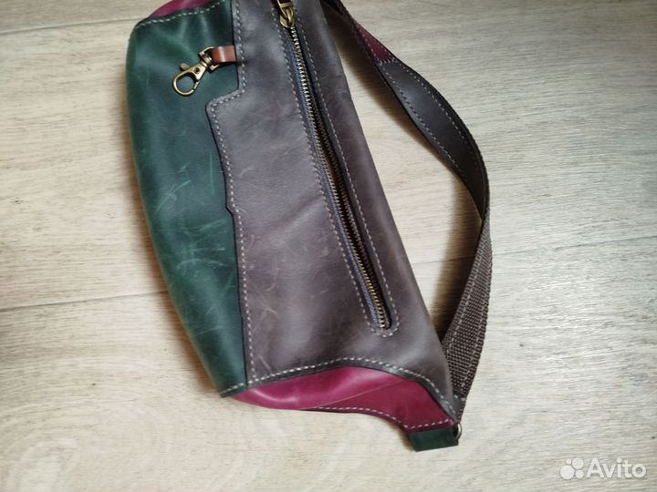 Сумка ручная работа кожа унисекс
