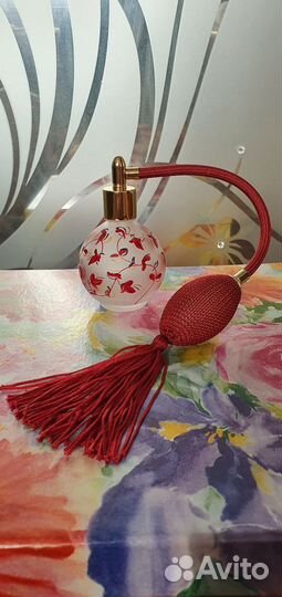 Атомайзер флакон для духов. Ручная роспись.Франция