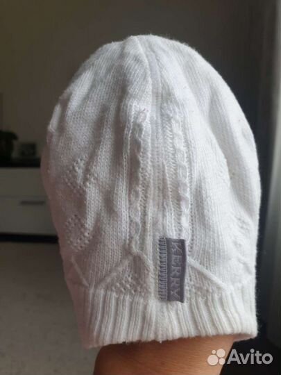 Шапка kerry 44 см унисекс белая