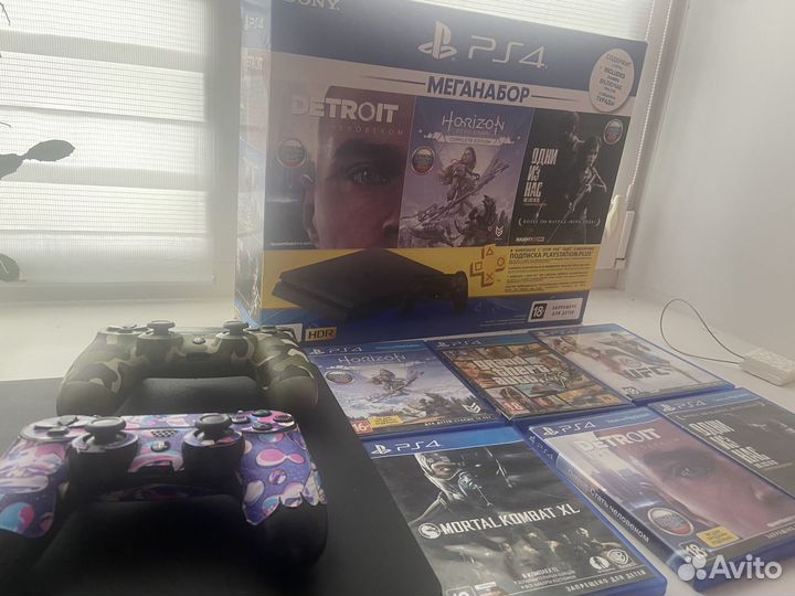 Sony playstation 4 slim 1tb с играми