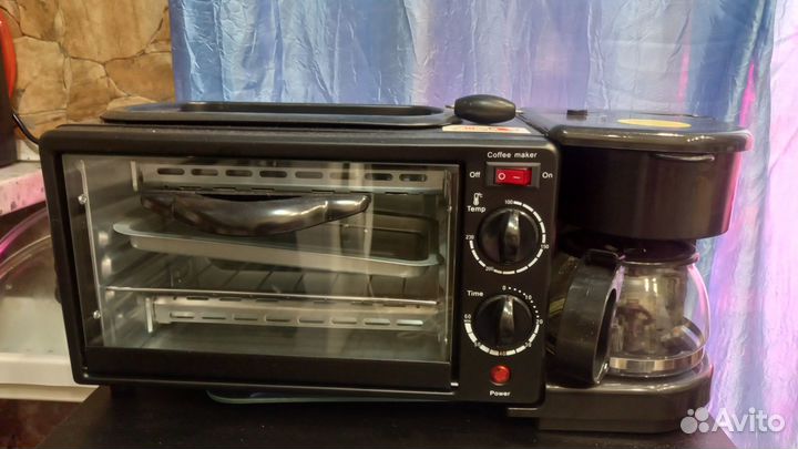 Мини печь с кофеваркой