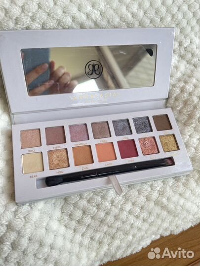 Палетка теней, помада, тени, хайлайтер