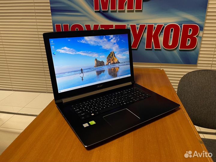 Ноутбук игровой 17 дюймов / Acer / 12gb / ssd