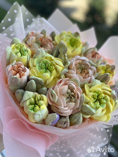 Съедобные букеты из зефира