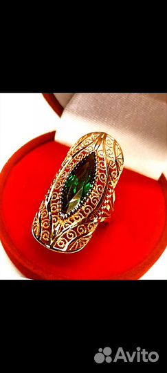 Золотое кольцо женское 585 Новое Лодочка