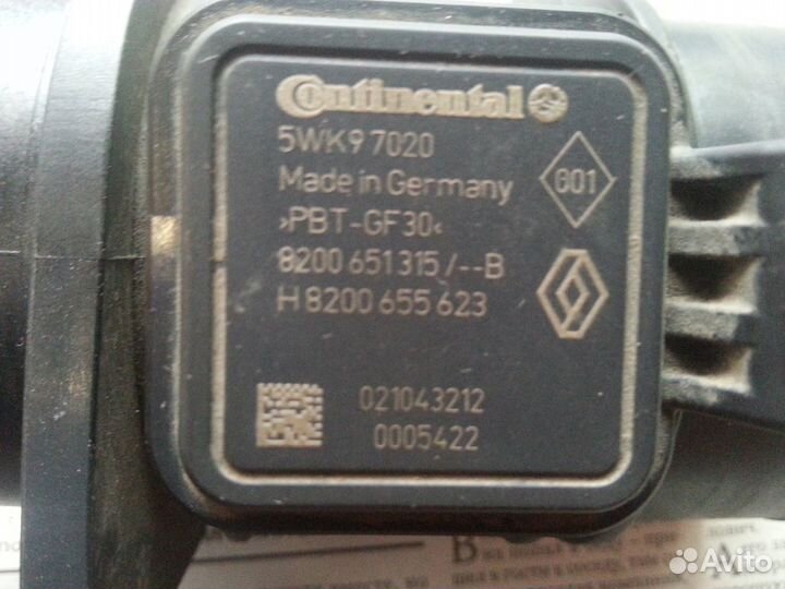 Датчик расхода воздуха на Рено Дастер дизель