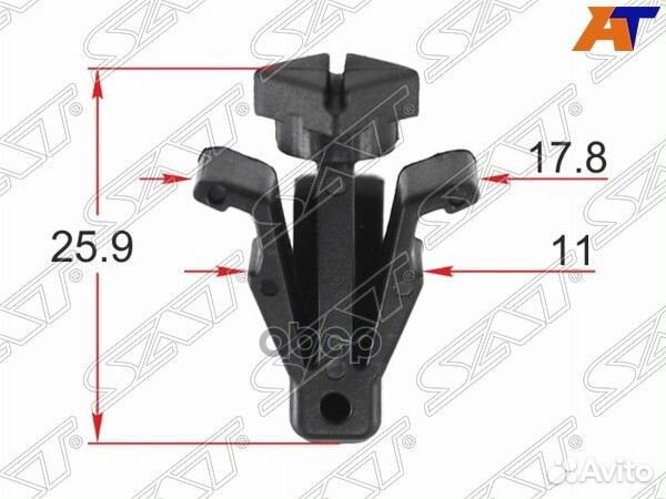 Клипса фиксатор nissan (1 шт.) stkj614 Sat