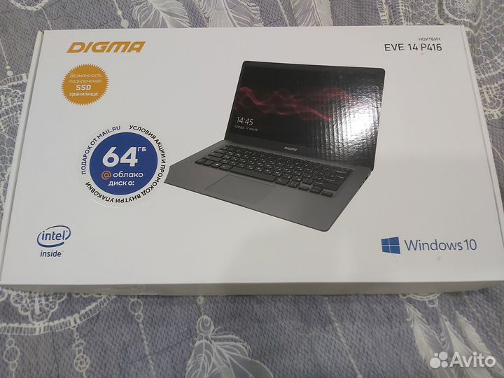 Ноутбук digma EVE 14 P416 (SSD-128-GB)