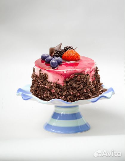 Тортница на ножке Италия Керамика Candy