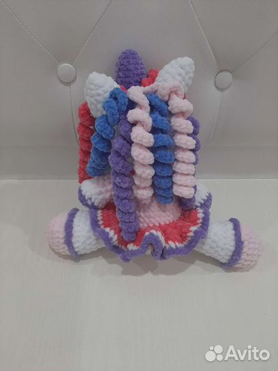 Вязаная игрушка Единорожка амигуруми
