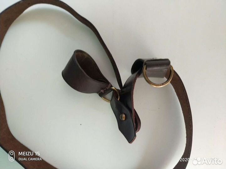 Ремень кожаный офицерский. СССР. 1984 год