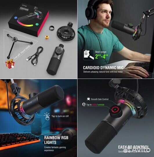 Микрофон USB динамический K658 fifine