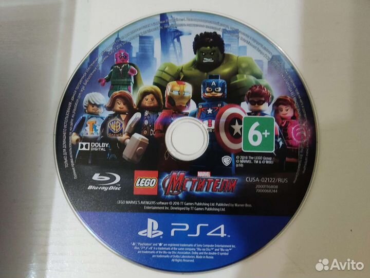 Диск на playstation 4 lego marvel Мстители