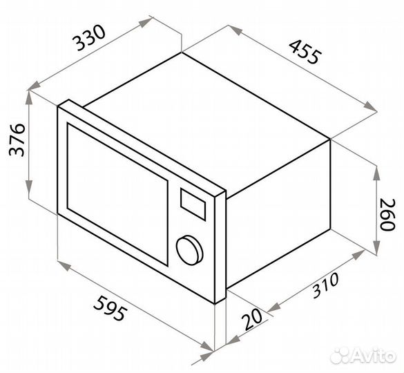 Микроволновая печь Maunfeld jbmo.20.5erwas