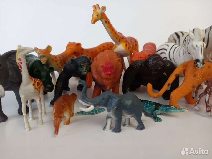 Дикие и домашние животные игрушки