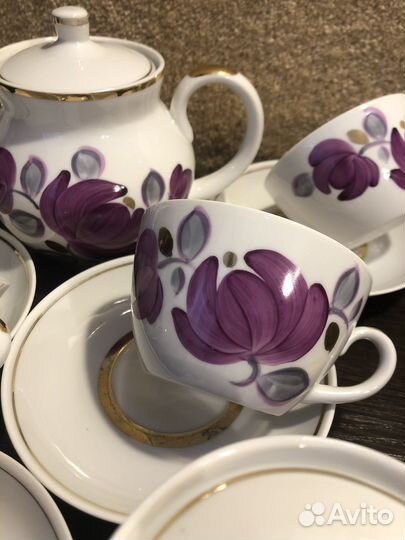 Чайные сервизы СССР вербилки и кузяево, пары