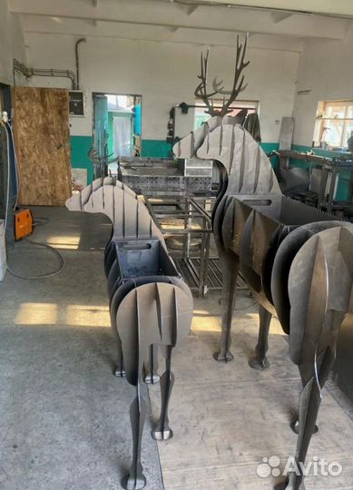 Олень мангал дизайн