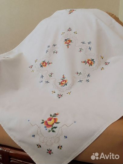 Чайная скатерть ручной работы винтаж
