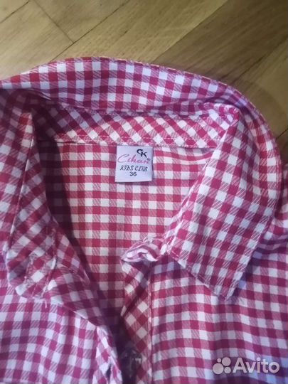 Рубашка удлинённая для девочки