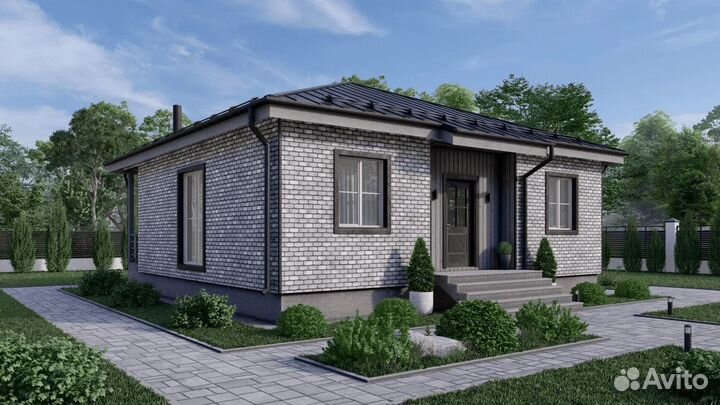 Каркасный дом 10,0х10,1