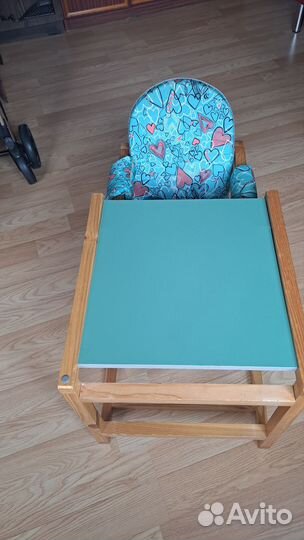 Стульчик для кормления, стул и стол