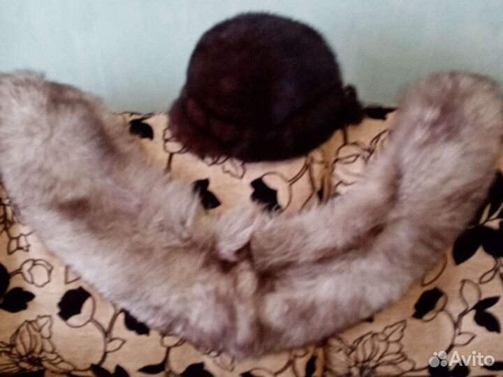 Меховой воротник песец