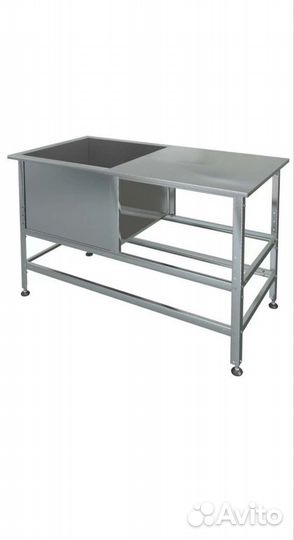 Мойка из нерж. стали, мойка со столом, котломойка