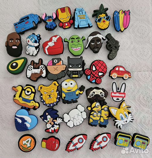 Клиперсы на тапочки crocs в ассортименте