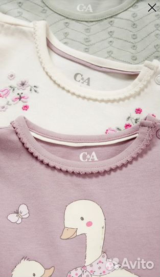 Футболки для девочки C&A 62,86,92,98