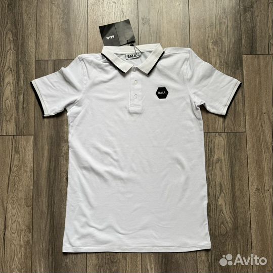 Поло balr белое мужское