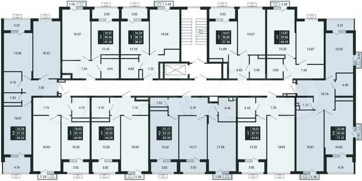 1-к. квартира, 37,4 м², 2/4 эт.