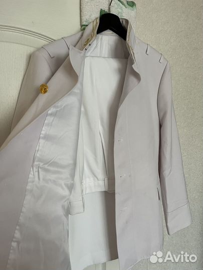 Форма вмф белая парадная с воротом