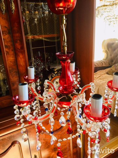 Люстра, бра хрустальные. Чехословакия, Германия