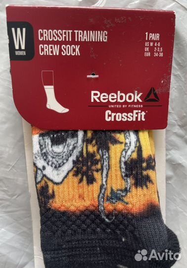 Reebok crossfit женские носки с принтом 37