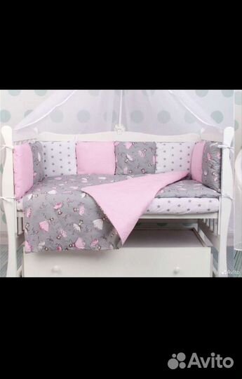 Бортики в детскую кроватку