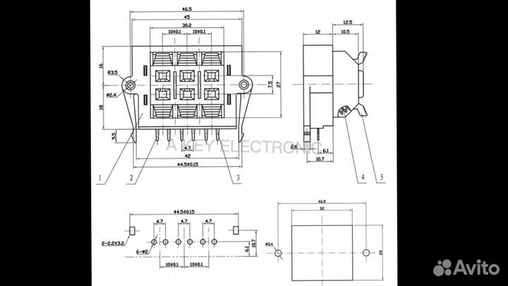 Колодка для аудио проводов