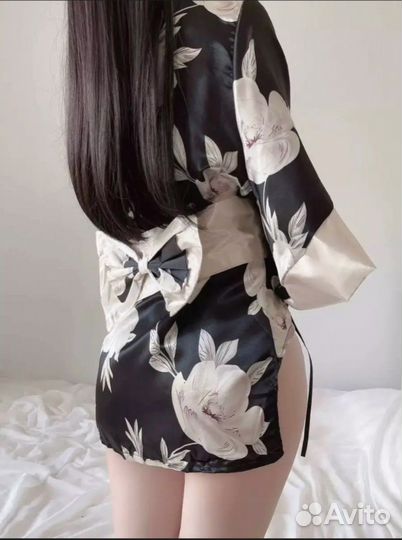 Платье халат кимоно