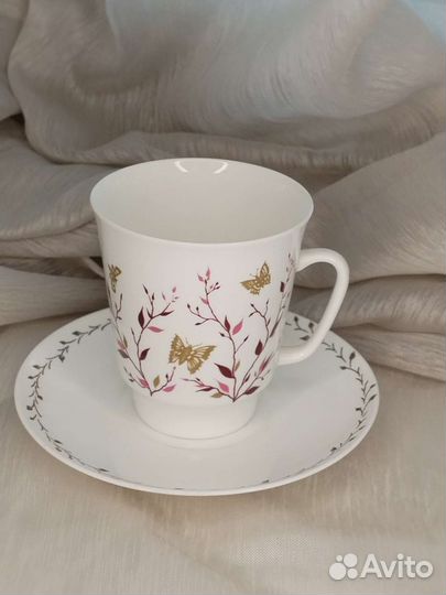 Кофейная пара лфз костяной фарфор