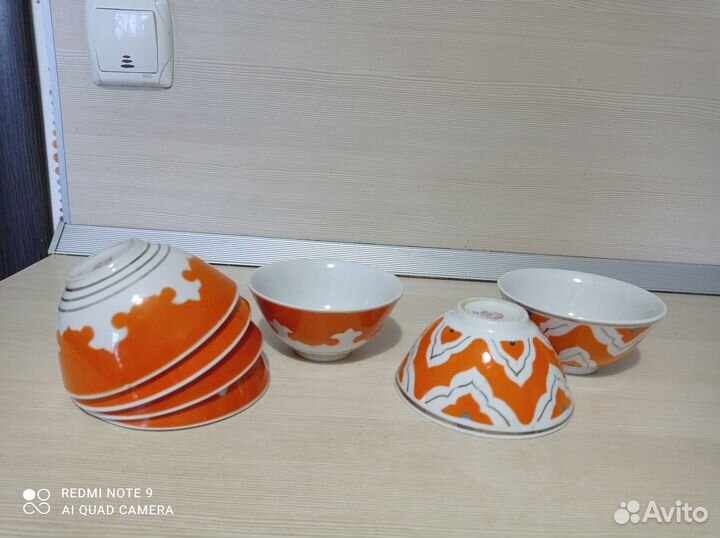 Пиалы-каса 1) для шурпы,2) чая